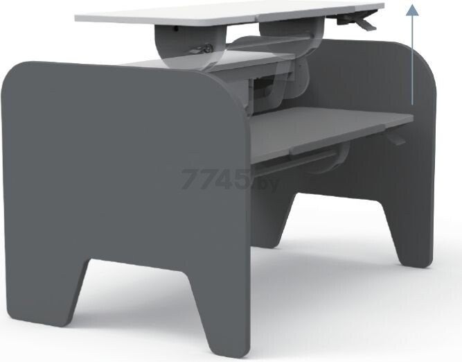 Парта растущая COMF-PRO Elephant Desk белый-серый (1770017) - Фото 4